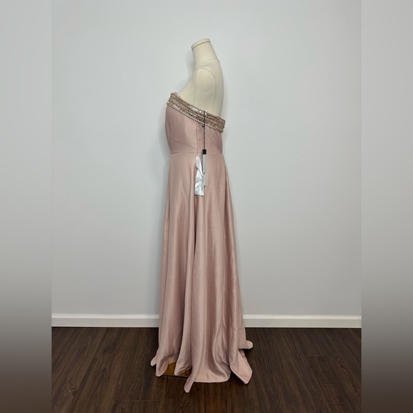 Mac Duggal Ieena Strapless Bead Trimmed Gown - Picture 5 of 16